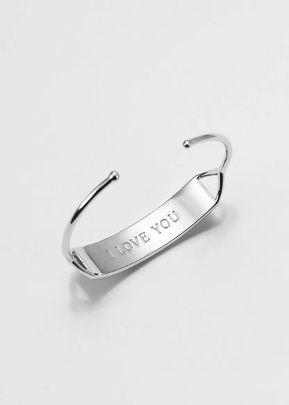 Touchstone I Love You Cuff Silver