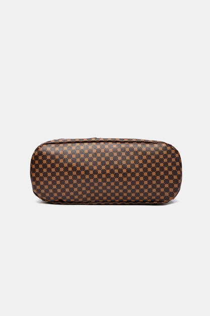 Printed PU Leather Two-Piece Bag Set