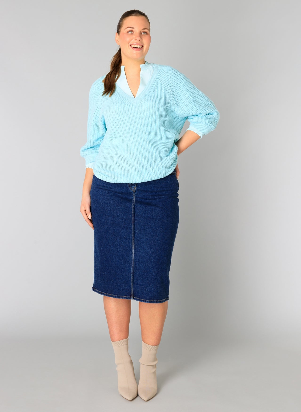 Yesta Riva Vintage Wash Denim Skirt