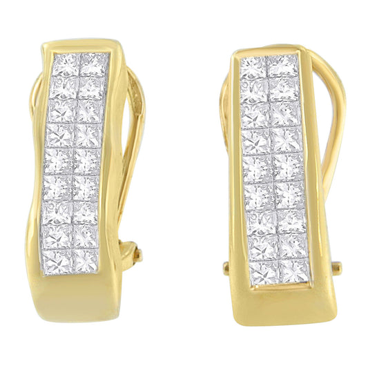 14K Yellow Gold 1 Cttw Diamond Stud Earrings (G-H, Vs1-Vs2)