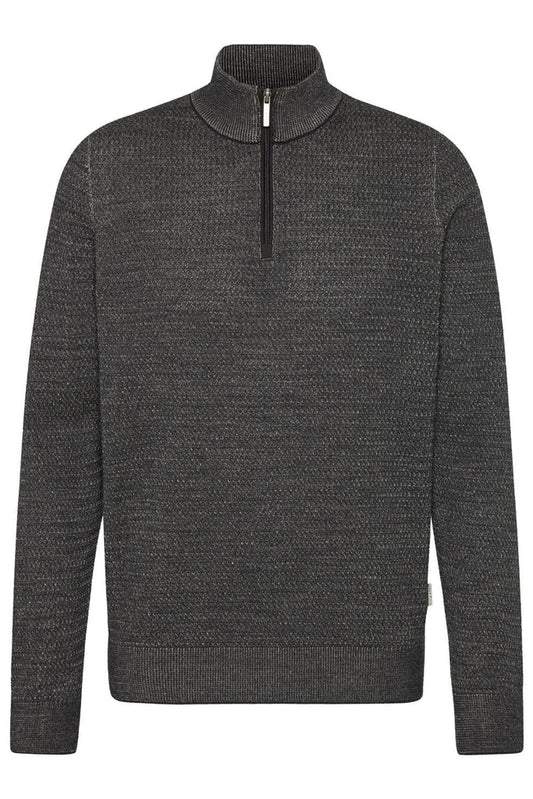 Bugatti Knit Troyer 1/4 Zip Up Sweater