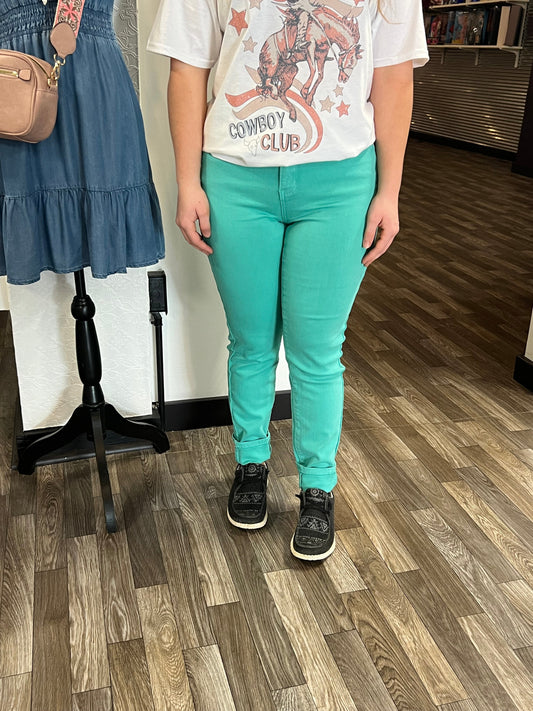 Aquamarine High Waisted Judy Blue Jeans