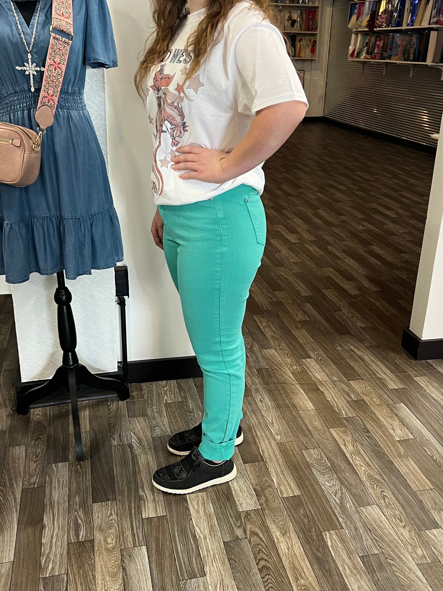 Aquamarine High Waisted Judy Blue Jeans