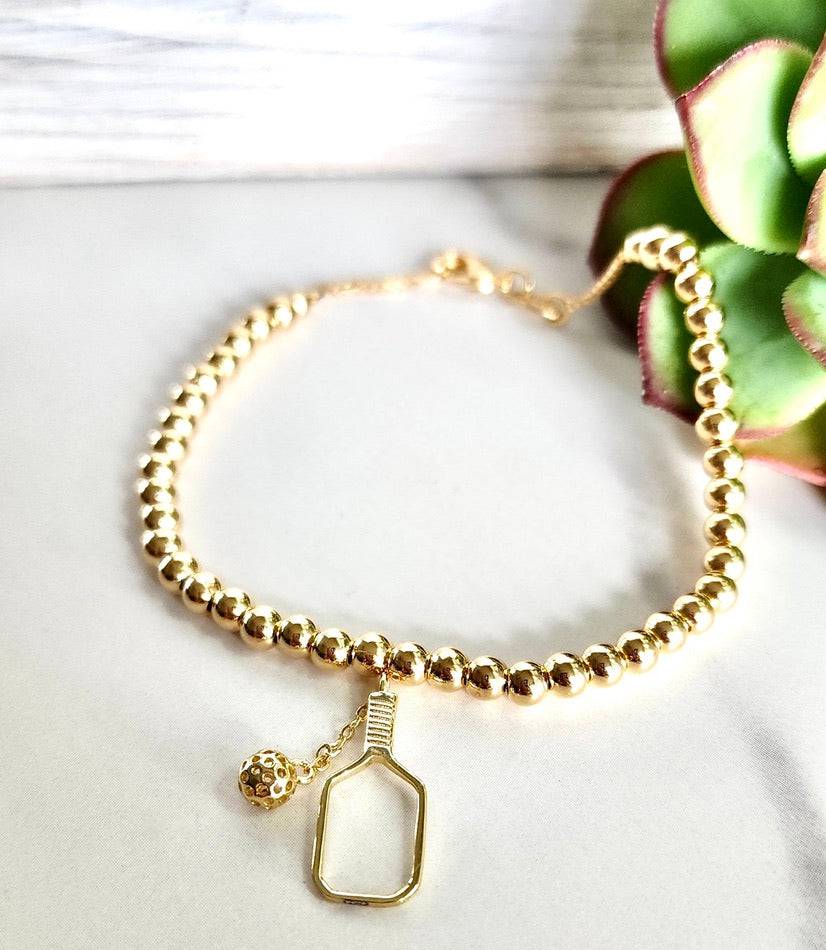 X Bracelet Sphere Gold-filled Ball Bead