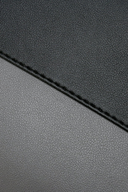 Two-Tone PU Leather Tote Bag