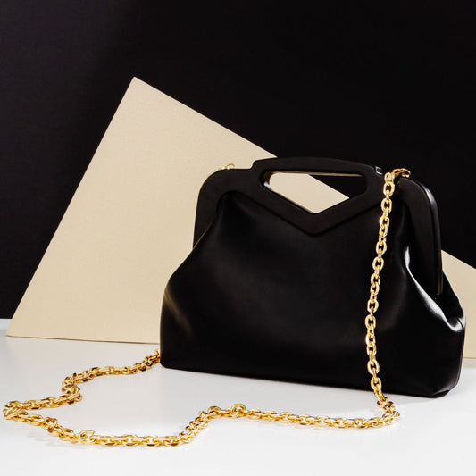 Angie Black Small Crossbody Bag