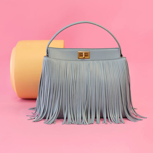 Anne Sky Recycled Vegan Top Handle Bag