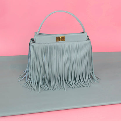 Anne Sky Recycled Vegan Top Handle Bag