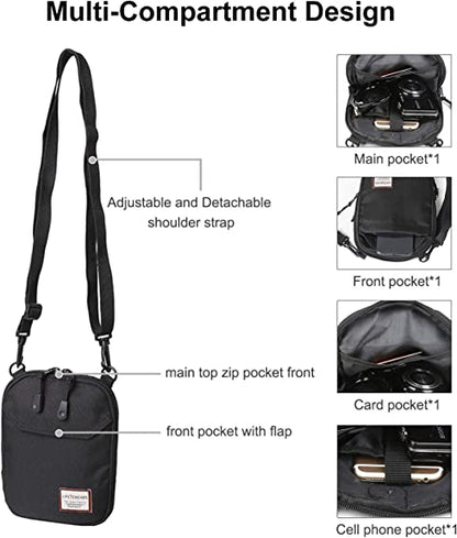 Unisex Stylish Messenger Bag Compact and Durable Shoulder Daily Commuter