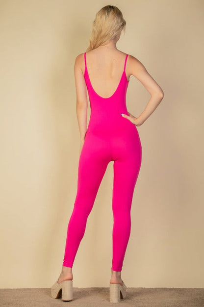 Solid Bodycon Cami Jumpsuit (CAPELLA)