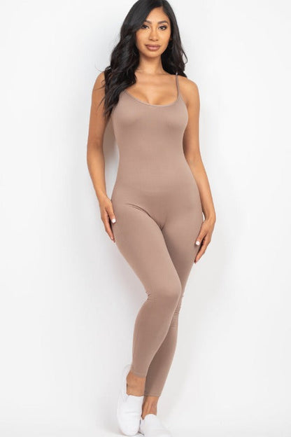 Solid Bodycon Cami Jumpsuit (CAPELLA)