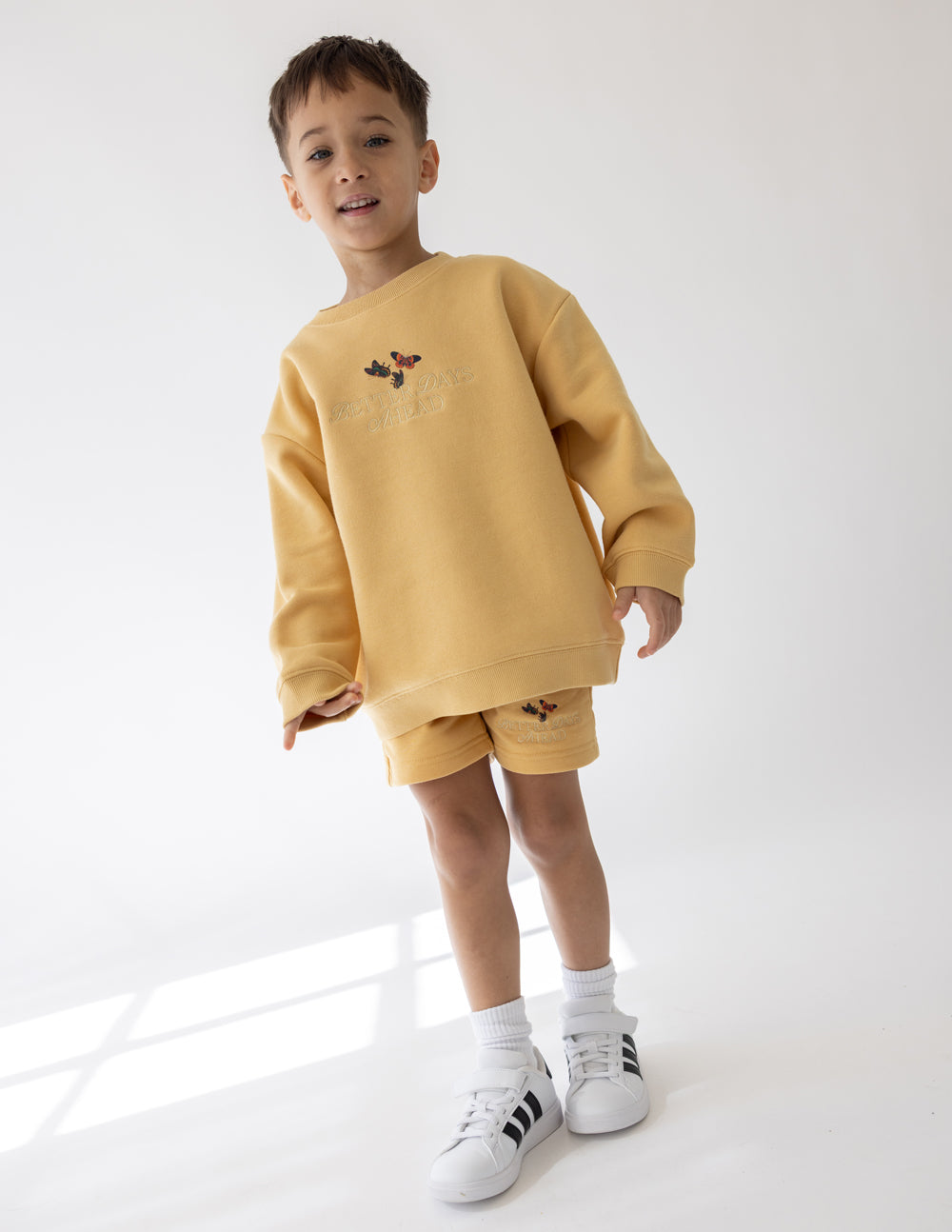 Better Days Butterfly Kids Crewneck