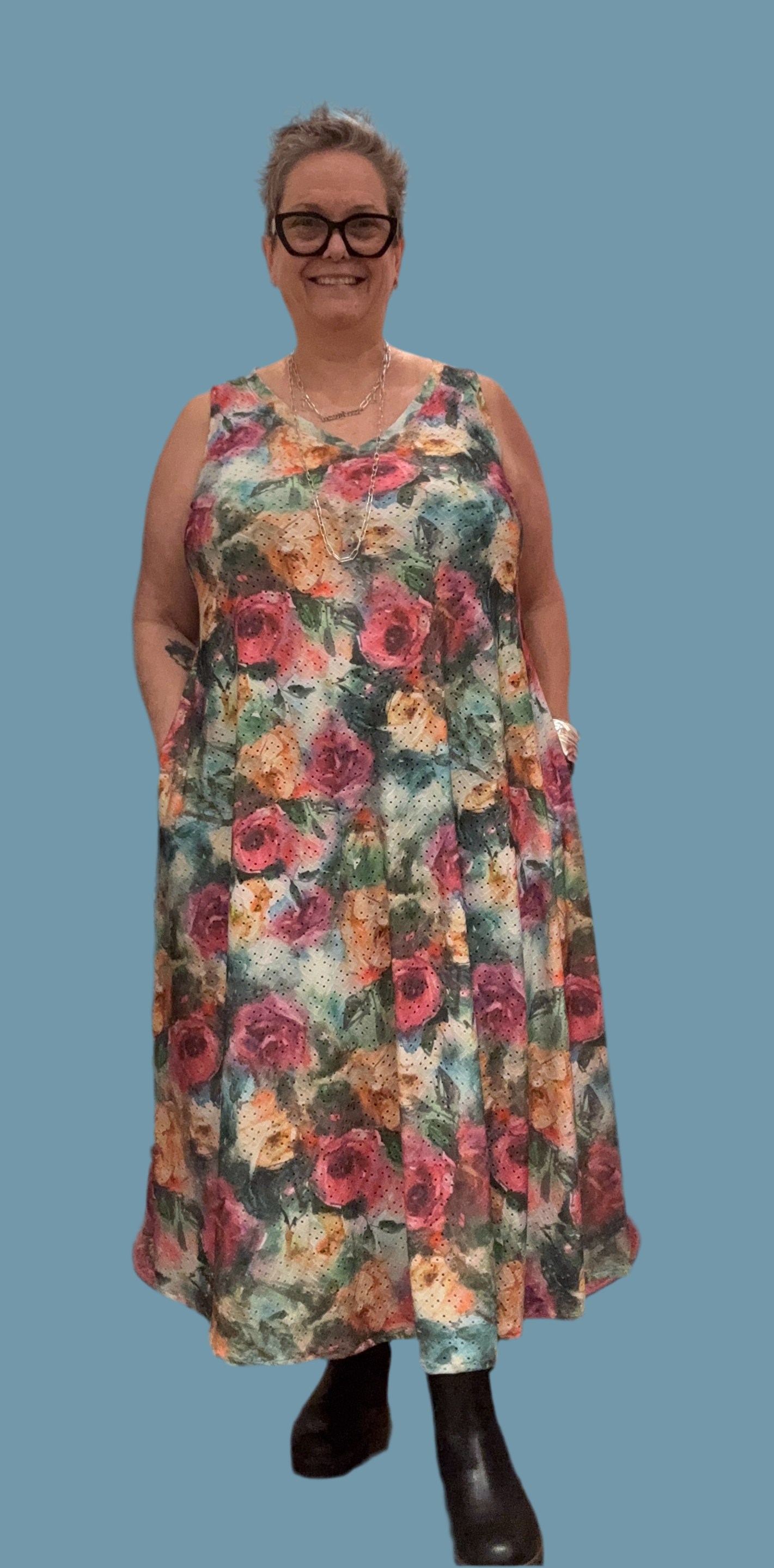Bodacious V-Neck Sleeveless Maxi Dress