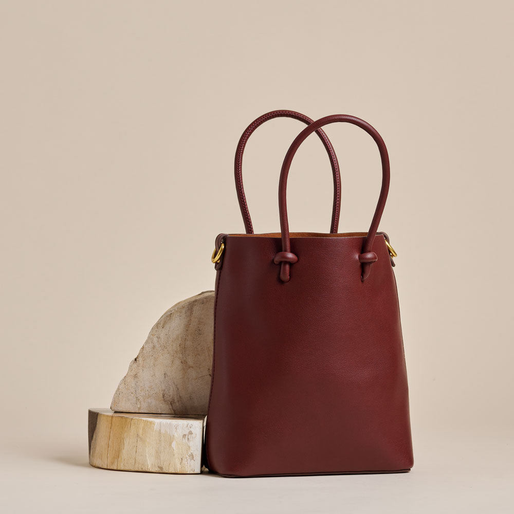 Bailey Burgundy Small Tote
