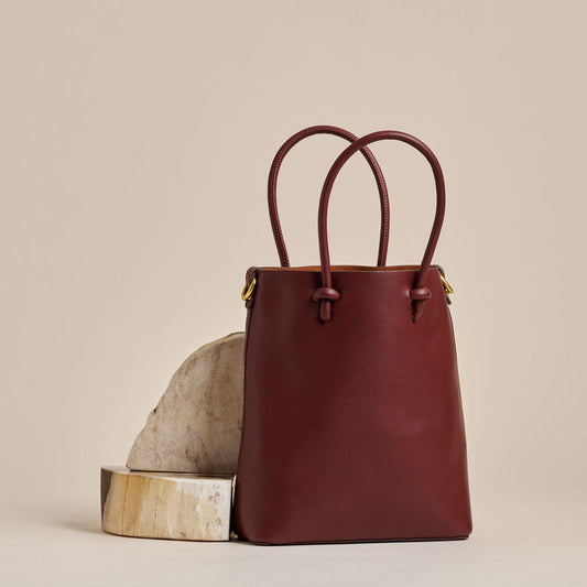 Bailey Burgundy Small Tote