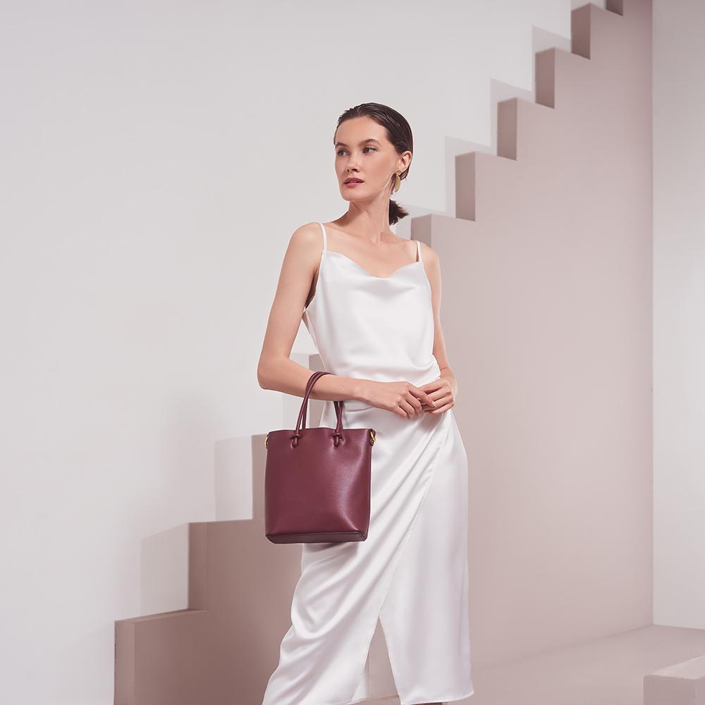 Bailey Burgundy Small Tote