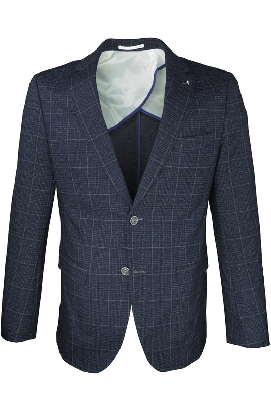 Blue Industry Fall Windowpane Blazer