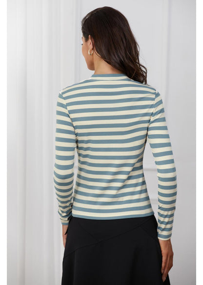 Blue & White Striped T-Shirt