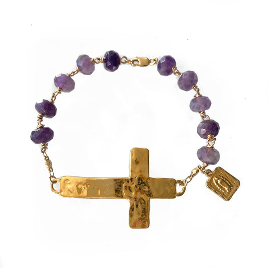 Amethyst Rosary Bracelet