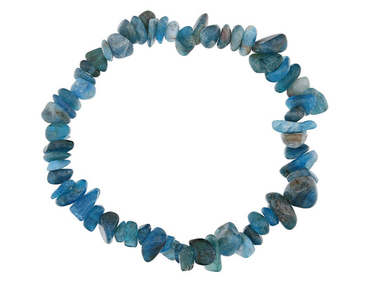 Blue Neon Apatite Chip Bracelet