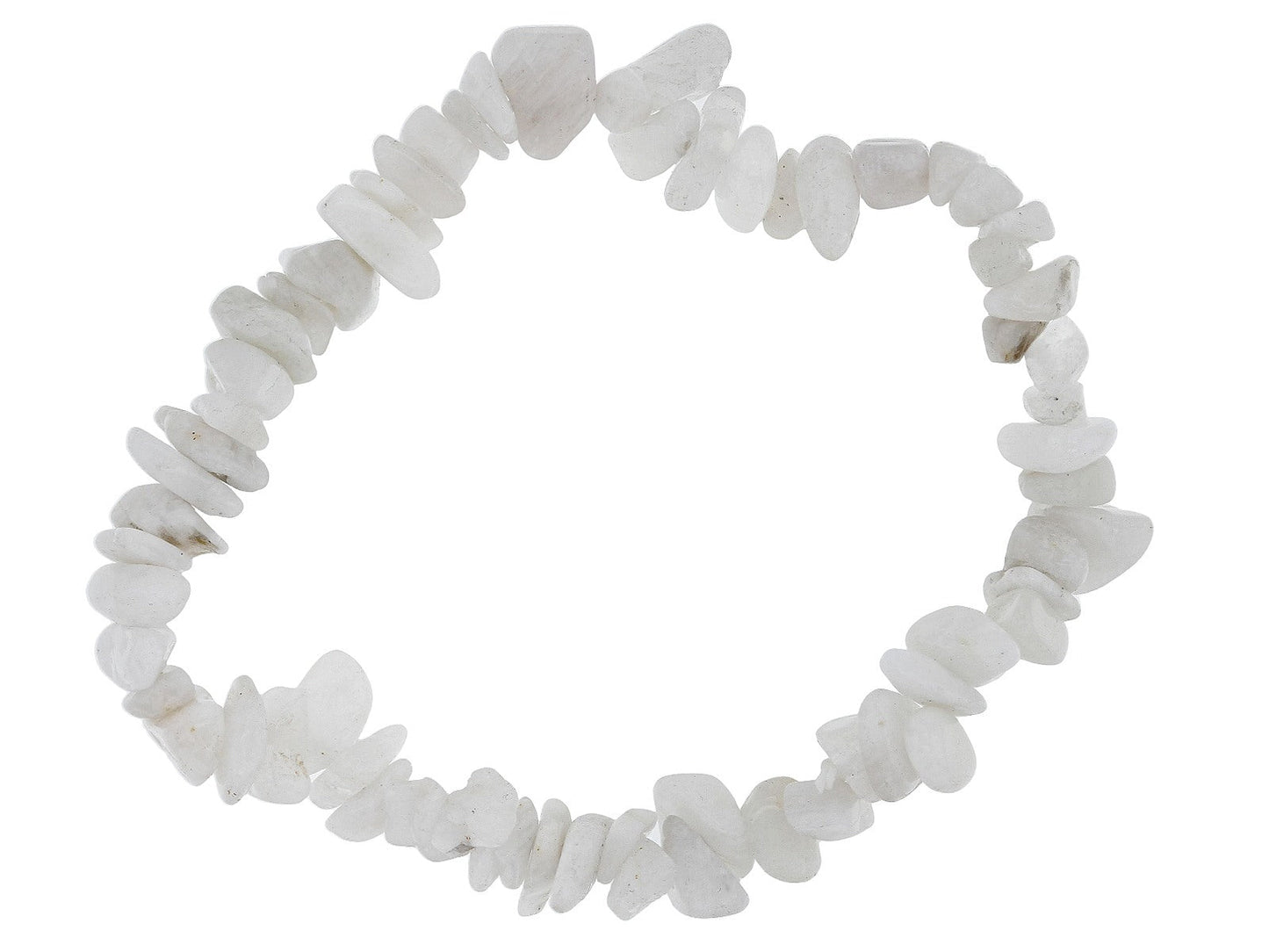 White Feldspar Chip Bracelet