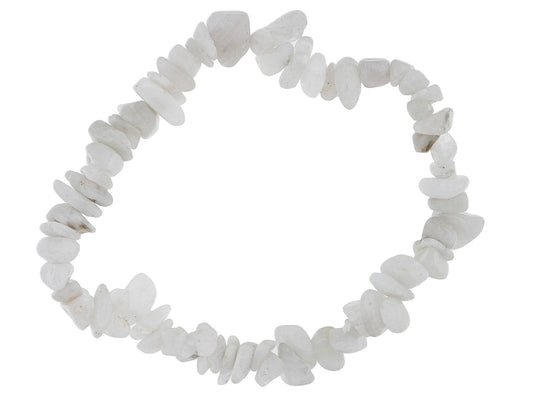 White Feldspar Chip Bracelet