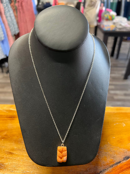 Bread Necklace .925 Sterling Silver chain
