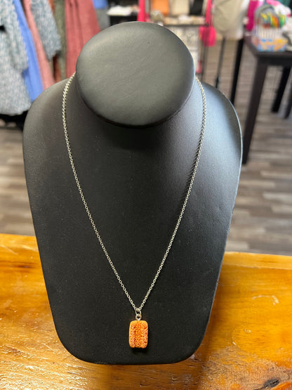 Bread necklace on .925 Sterling Silver Chain
