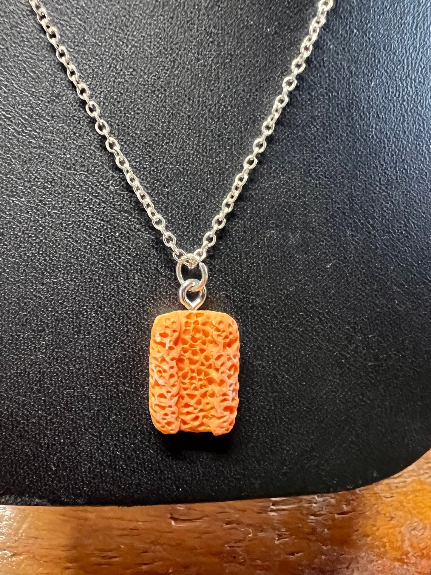 Bread necklace on .925 Sterling Silver Chain