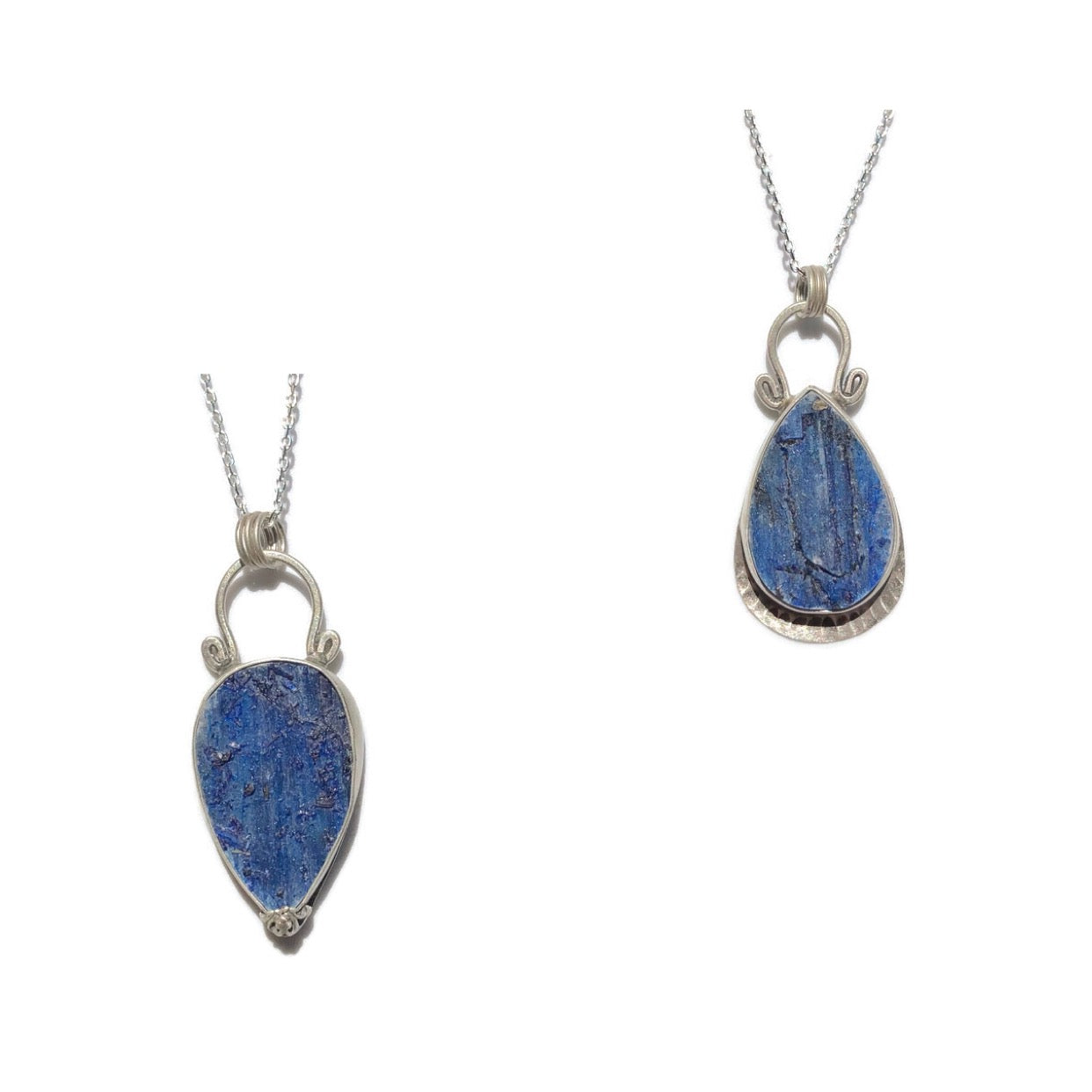 Blue Kyanite Pendant - Point Up