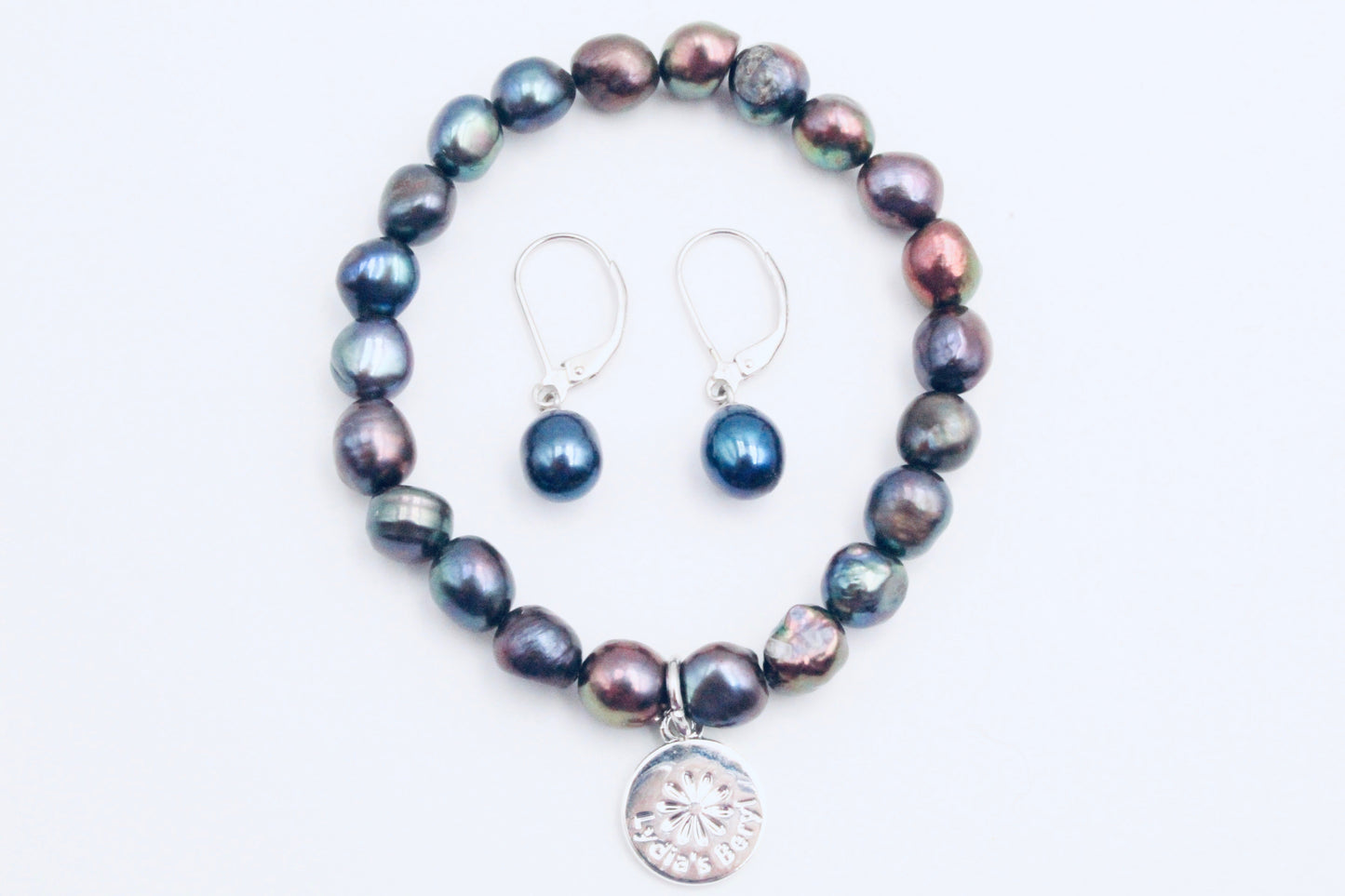 Blue Pearl Earrings