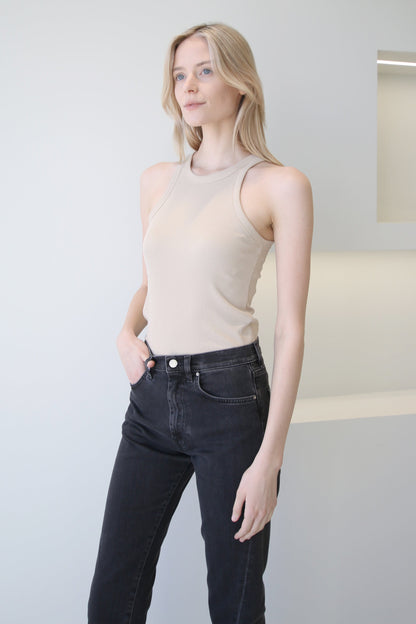 Toteme Curved Rib Tank Butter Milk