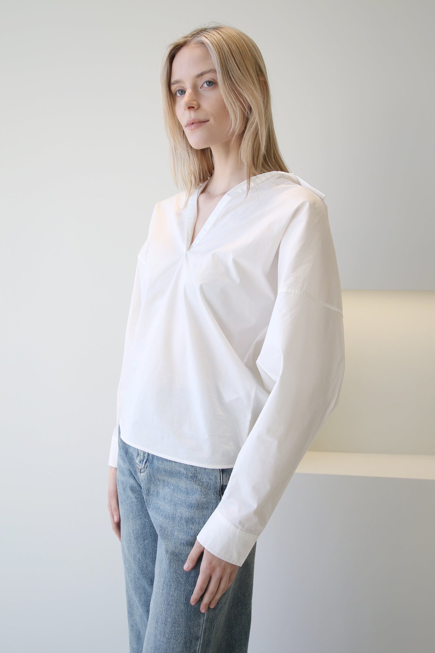 Toteme Cotton Poplin Shirt White
