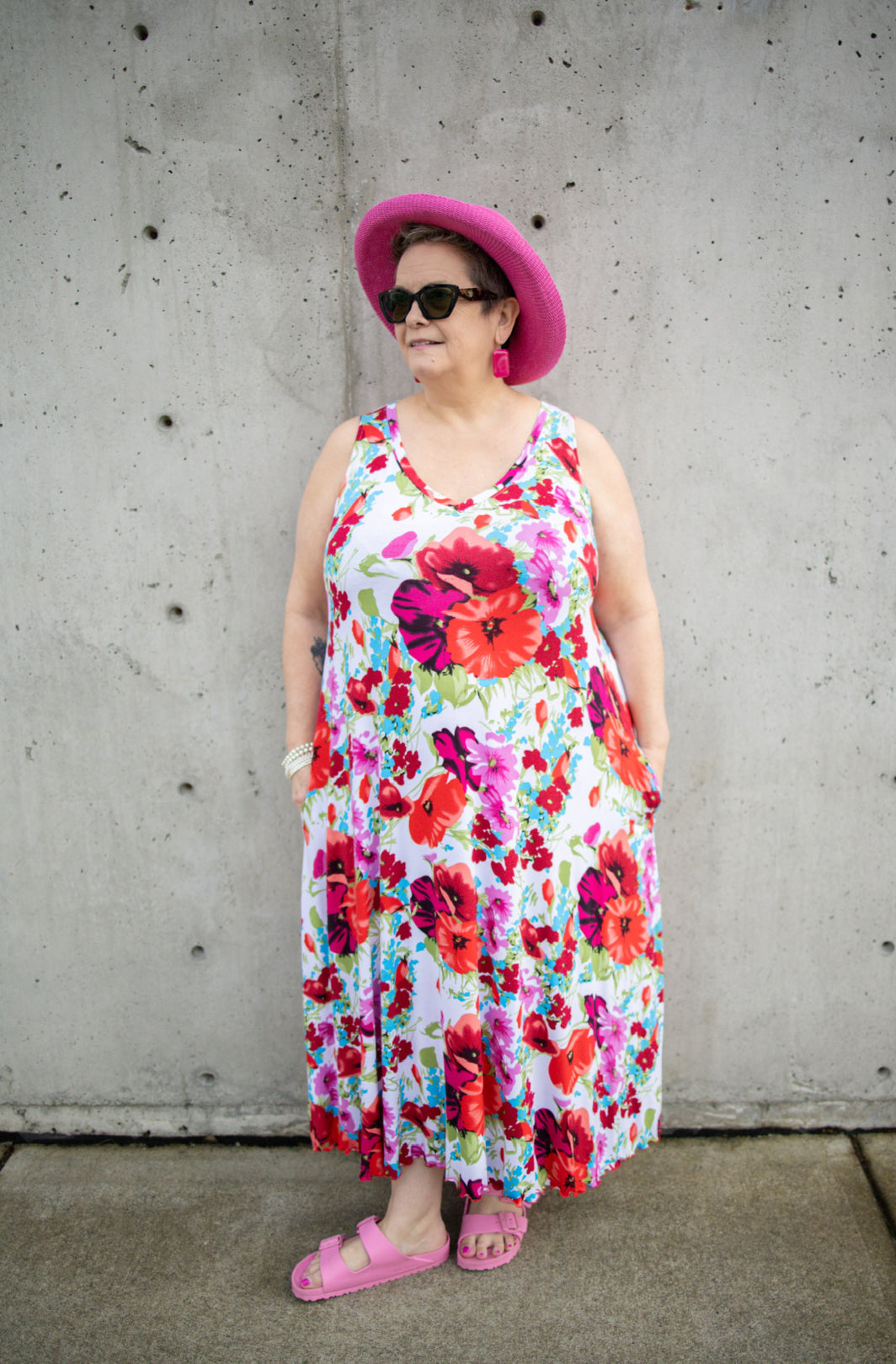 Bodacious V-Neck Sleeveless Maxi Dress