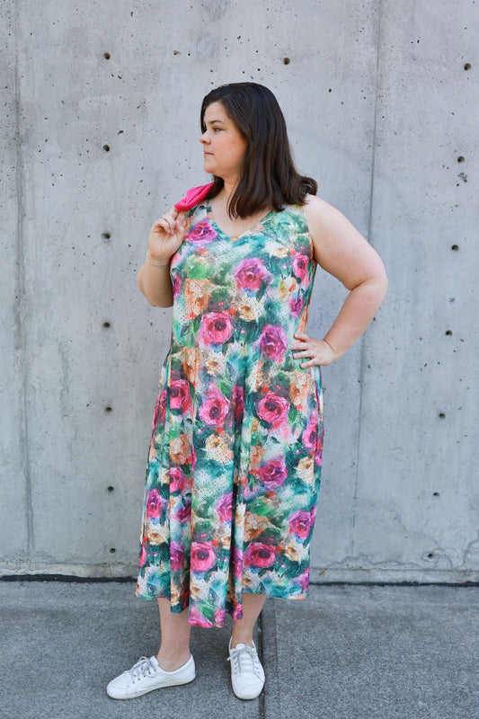 Bodacious V-Neck Sleeveless Maxi Dress