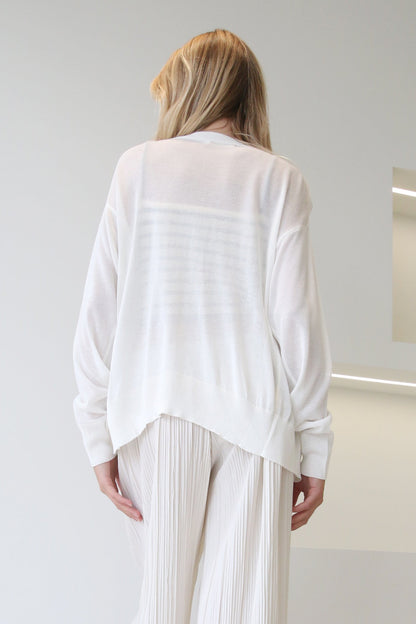 Sunblock Cardigan White