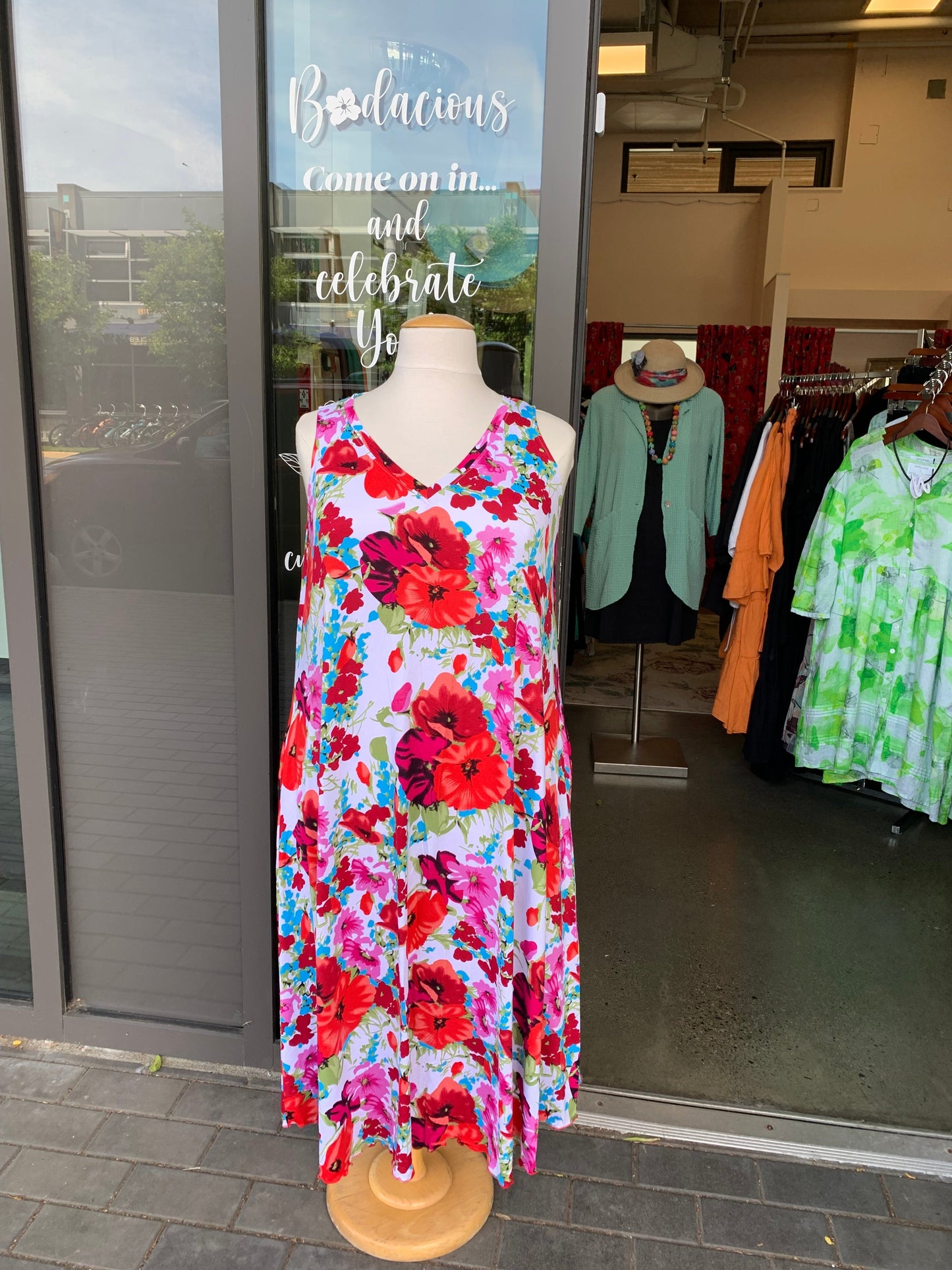 Bodacious V-Neck Sleeveless Maxi Dress