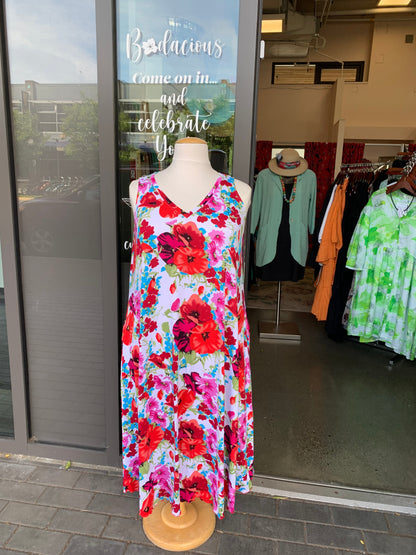 Bodacious V-Neck Sleeveless Maxi Dress