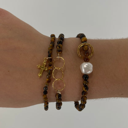 Tigers Eye Bracelet Set