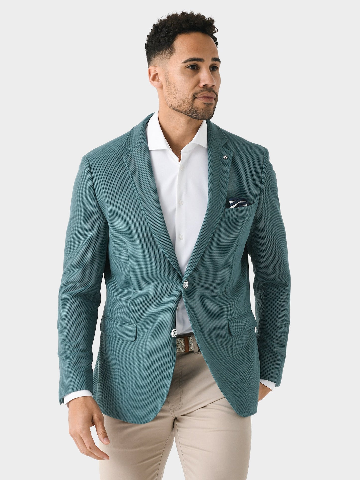 Blue Industry Waffle Knit Stretch Blazer