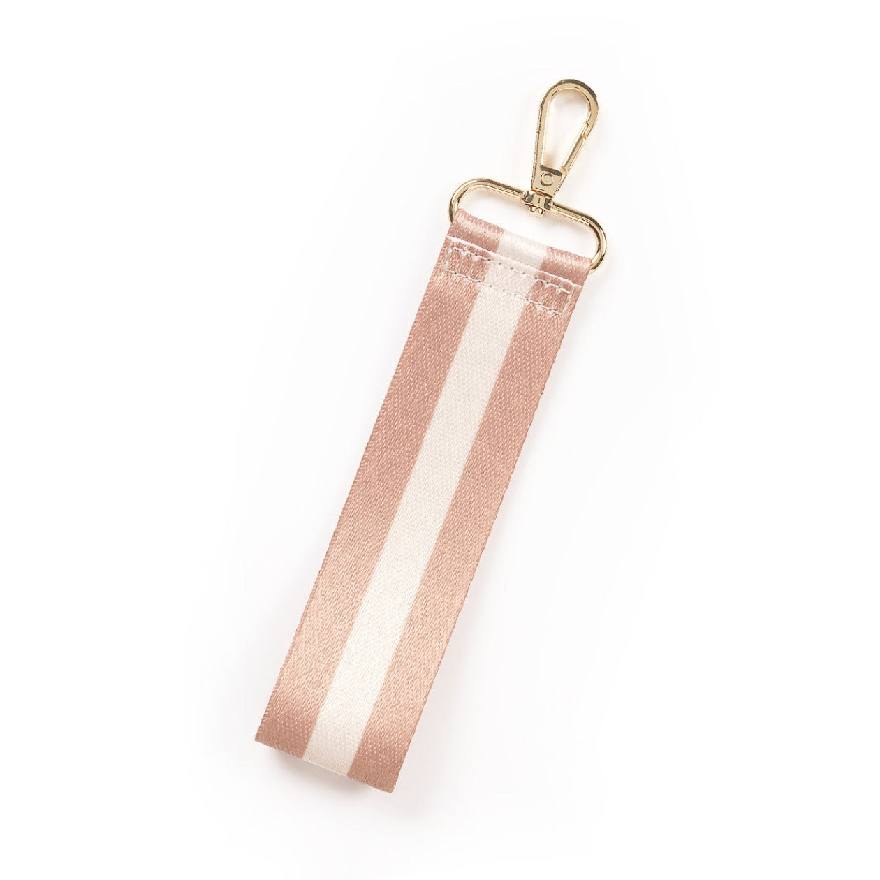 Tan Stipe Wristlet Strap