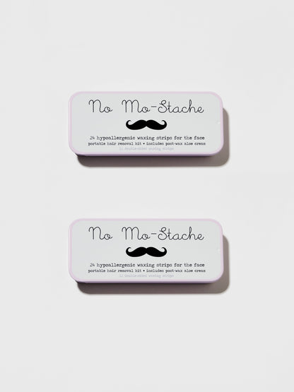 No Mo-Stache Lip Wax Kit 24 Strips (2 Pack Bundle)