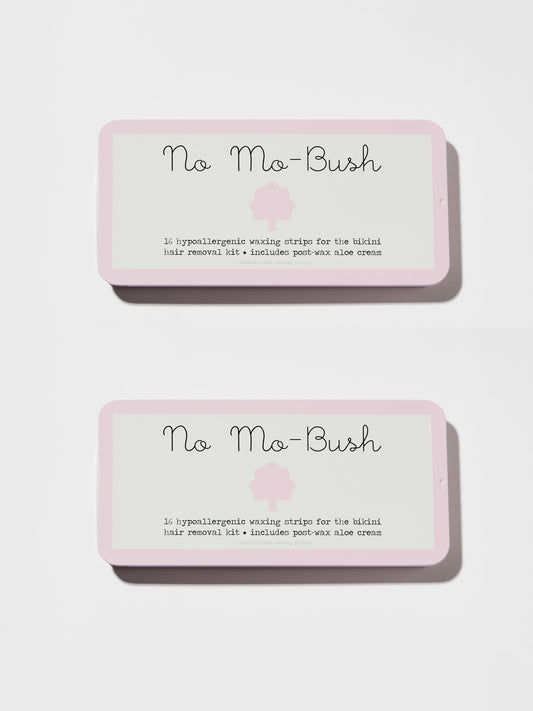 No Mo-Bush Bikini Wax Kit 16 Strips (2 Pack Bundle)