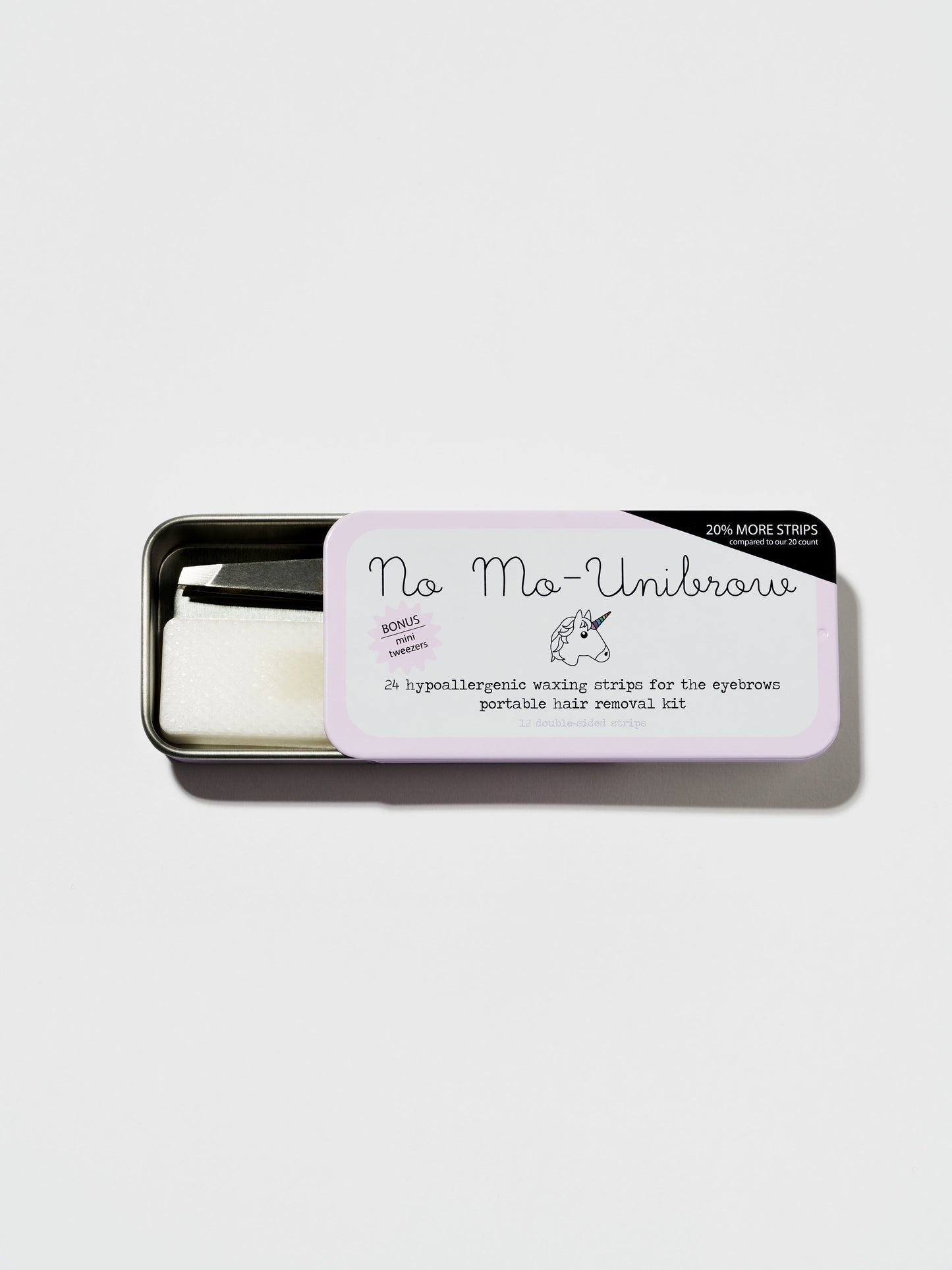 No Mo-Unibrow Portable Brow Wax Kit (24 Strips)