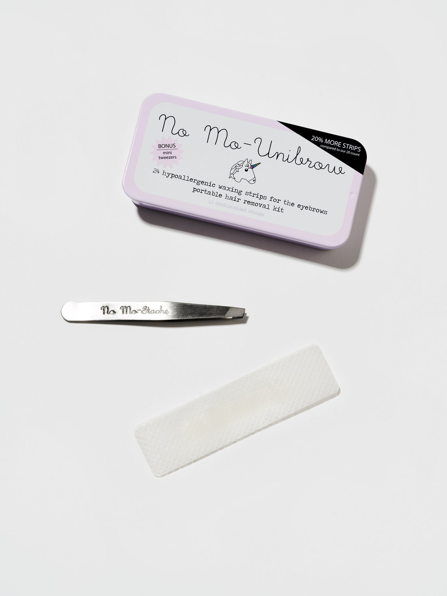 No Mo-Unibrow Portable Brow Wax Kit (24 Strips)