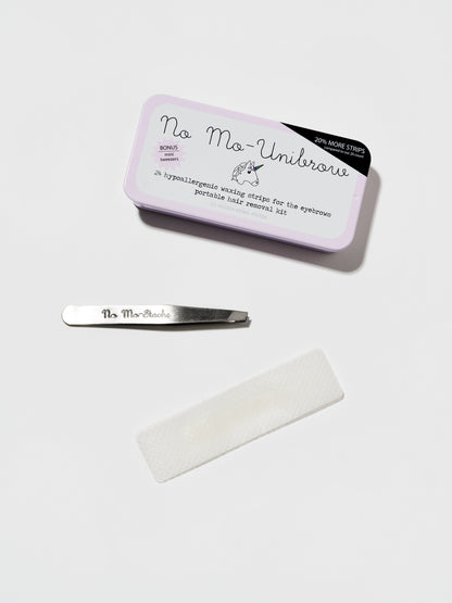 No Mo-Unibrow Brow Wax Kit 24 Strips (2 Pack Bundle)