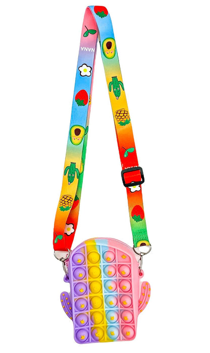 Pop-it Bubble Fidget Handbag for Kids- Random Style