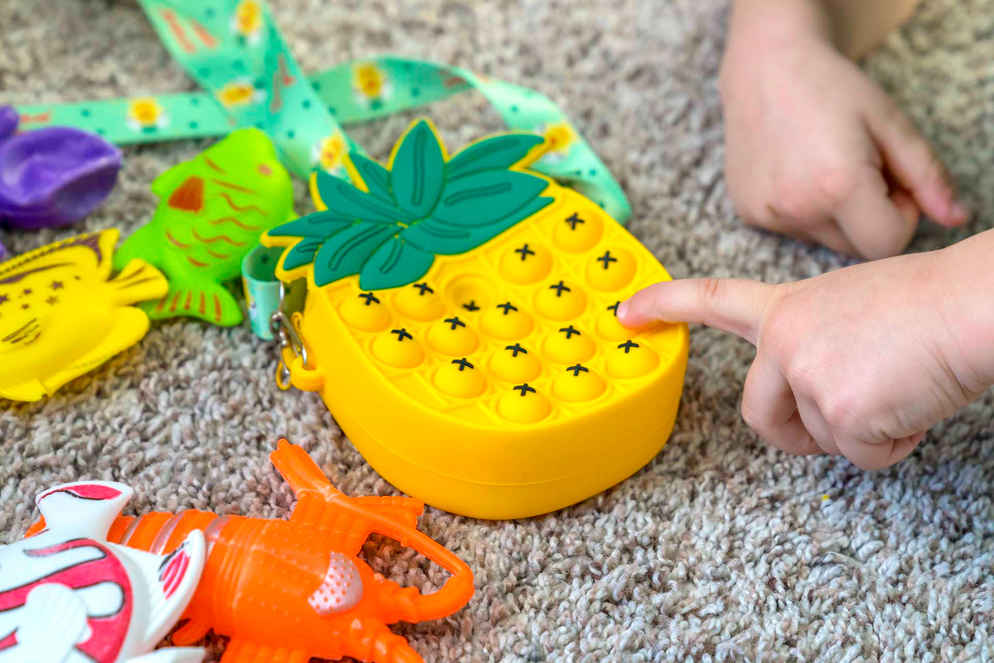 Pop-it Bubble Fidget Handbag for Kids- Random Style