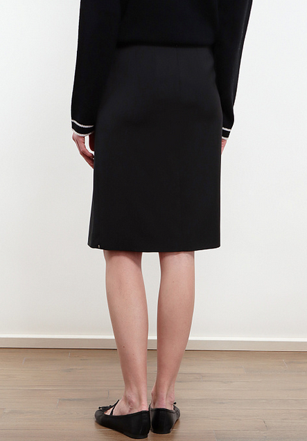 Sportmax Belgio Black Pencil Skirt