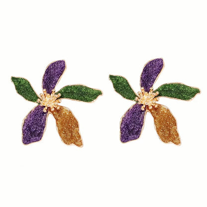 Sweet Big Flower Stud Earrings